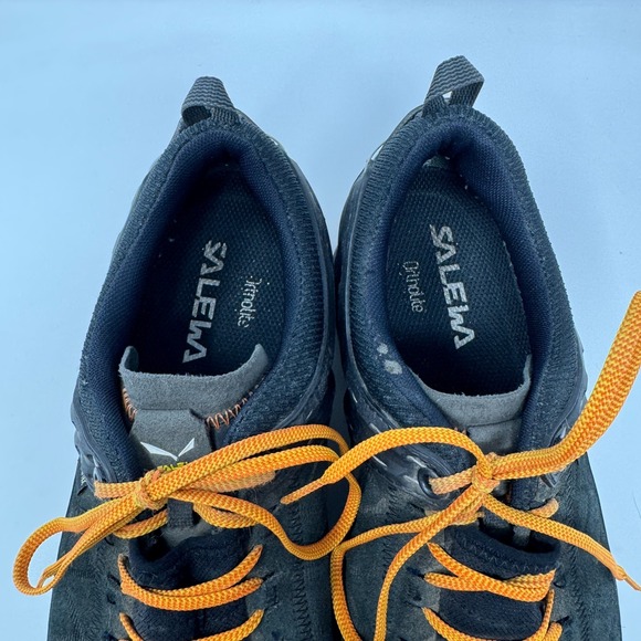Salewa Mountain Trainer 2 GTX Hiking Shoe Black Orange Gore-tex Vibram Men\'s 8.5